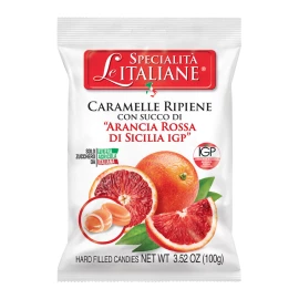 Карамельные конфеты с соком красного сицилийского апельсина PGI Le Specialità Italiane 100 г