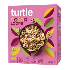 Готовый завтрак Цветные кольца без глютена органические Turtle 300 г