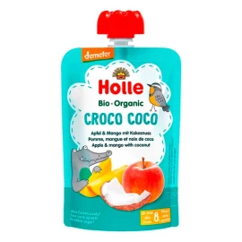 Пюре Croco Coco с яблоком, манго и кокосом органическое (с 8 месяцев) Holle 100г