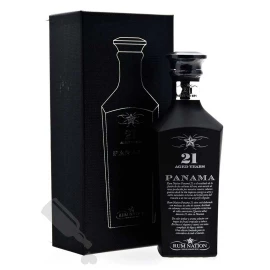 Ром Rum Nation Panama 21 Years Old Decanter Black бурштиновий у подарунковій коробці 0,7л 43%