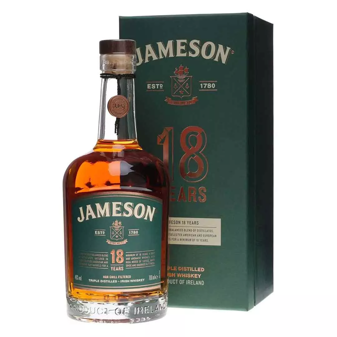 Виски Jameson 18 лет выдержки 0,7л 46% в коробке