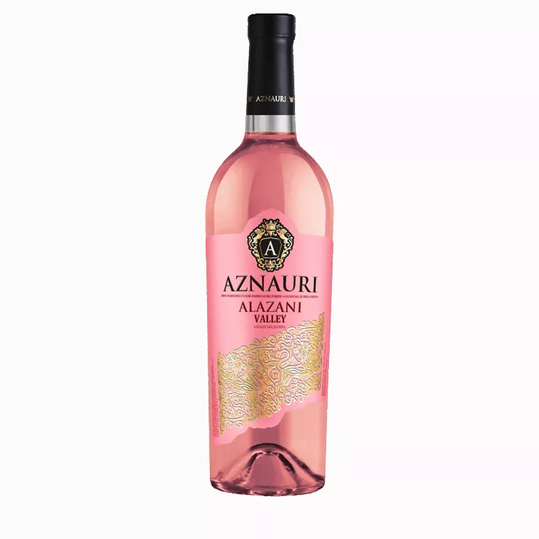 Вино Aznauri Rose рожеве напівсолодке 0,75л 9-13%