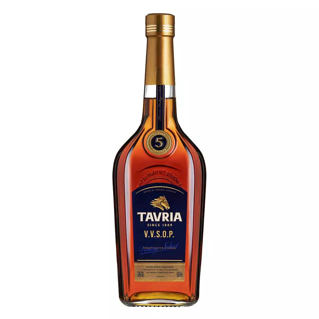 Бренди Таврия VSOP 5 звезд 0,5л 40%