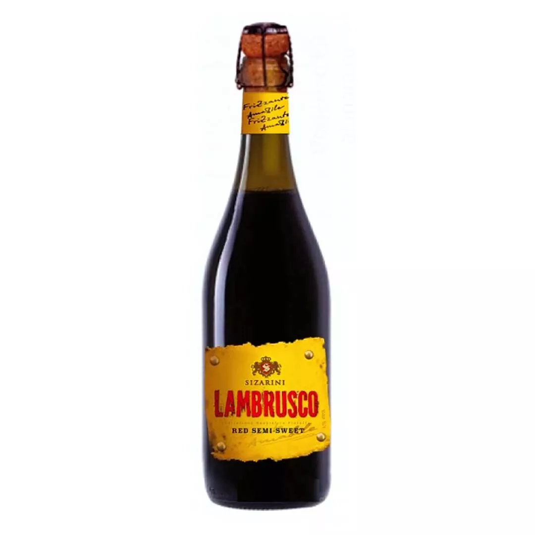 Вино игристое Sizarini Lambrusco красное полусладкое 0,75 л 8%