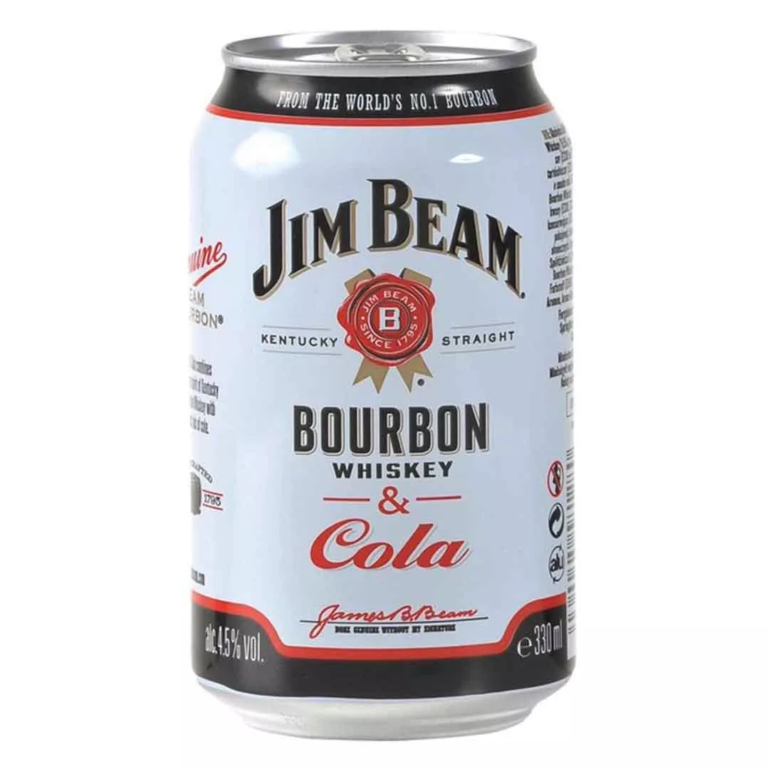 Напиток слабоалкогольный Jim Beam Whiskey-Cola 0,33 л 4,5% ж/б