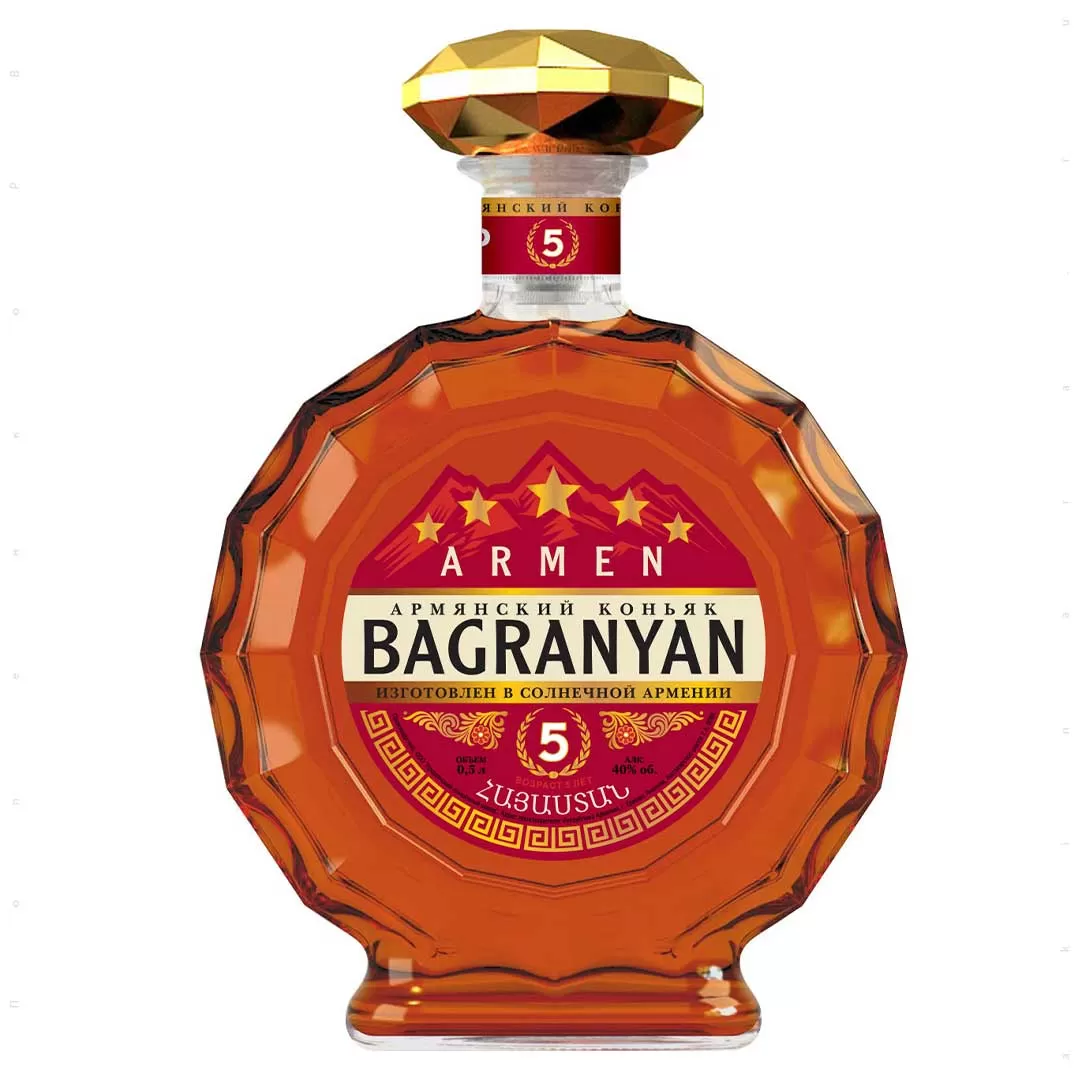 Коньяк армянский Armen Bagranyan 5 лет выдержки 0,5л 40%