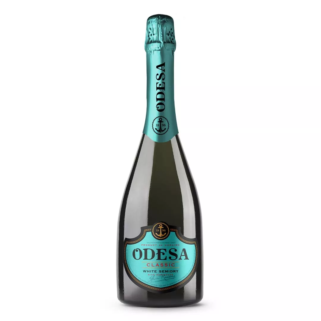 Игристое вино Odessa белое полусухое 0,75л 10,5-12,5%