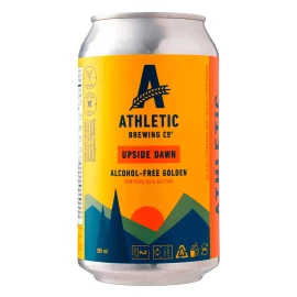 Пиво светлое фильтрованное пастеризованное Атлетик Апсайд Доун безалкогольное 355мл