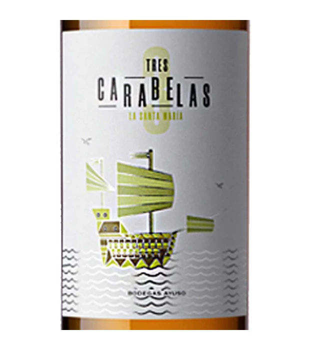 Вино La Santa Maria Blanco La Mancha DO Tres Carabelas белое сухое 0,75л 12% купить