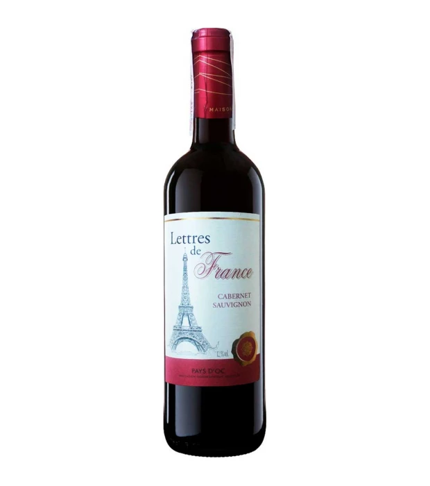 Вино Maison Bouey Lettres de France Cabernet Sauvignon красное сухое 0,75л 13%