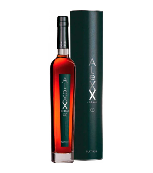 Бренди Alexx Platinum ХО 8 звезд 0,5л 40% в тубусе