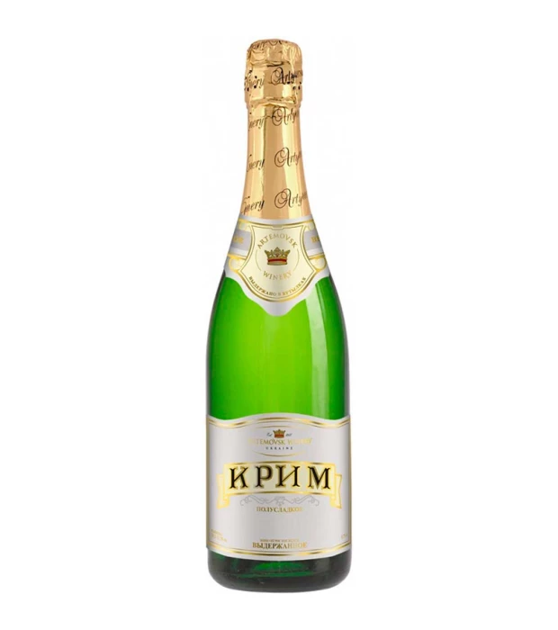 Вино игристое Крим белое полусладкое 0,75л 10-13,5%