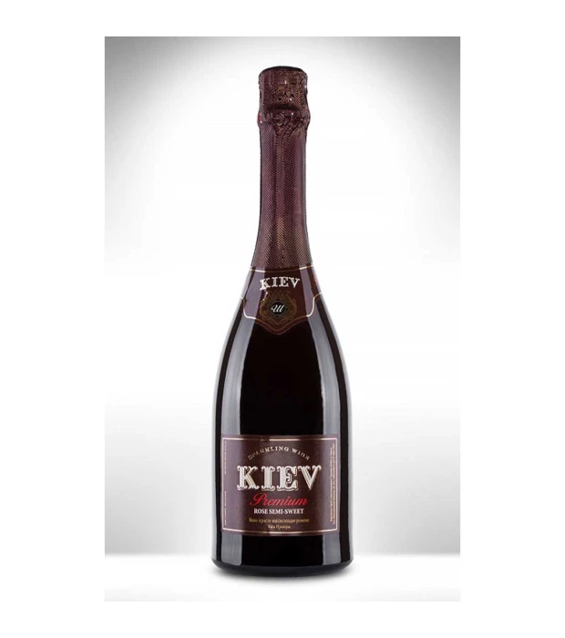 Вино игристое Kiev Premium розовое полусладкое 0,75л 10-13,5%
