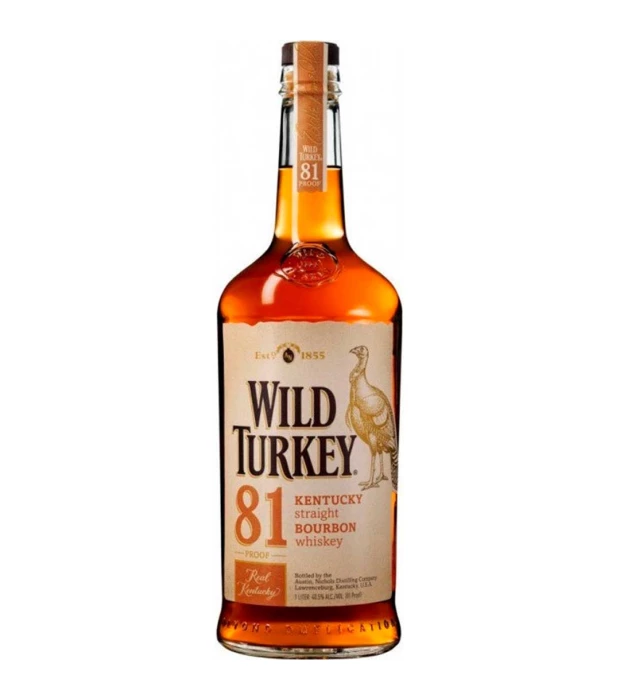 Бурбон Wild Turkey 81 до 8 лет выдержки 1 л 40,5%