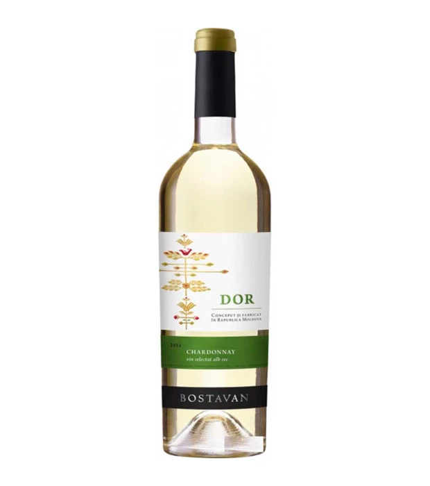 Вино Bostavan DOR Traminer &amp; Chardonnay белое сухое 0,75л 13%