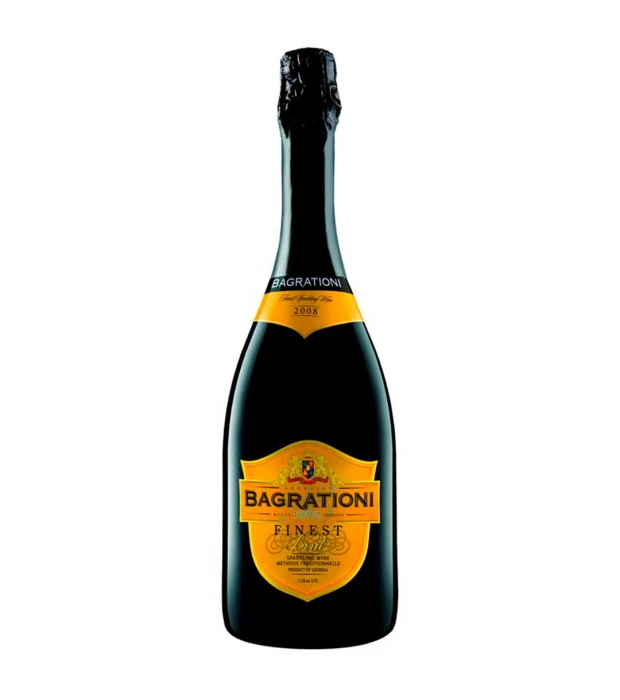 Вино игристое Bagrationi Finest Brut белое 0,75л 12%