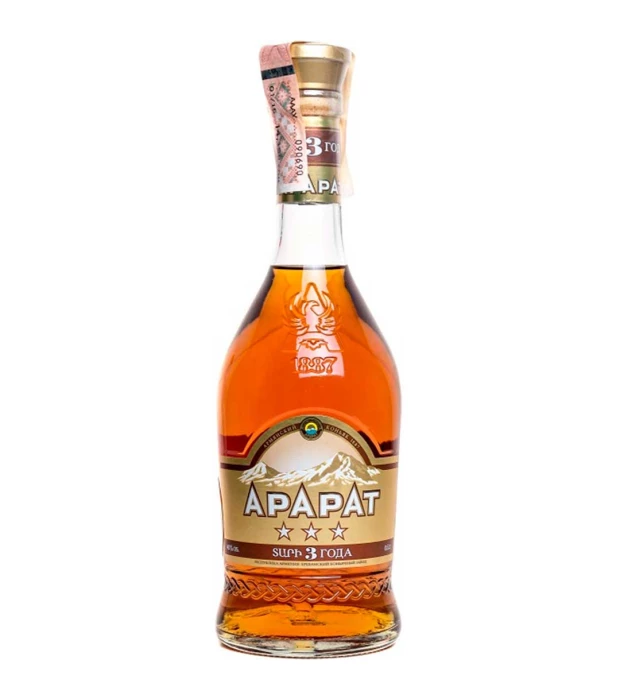 Бренди армянское Ararat 3 звезды 0,25л 40%