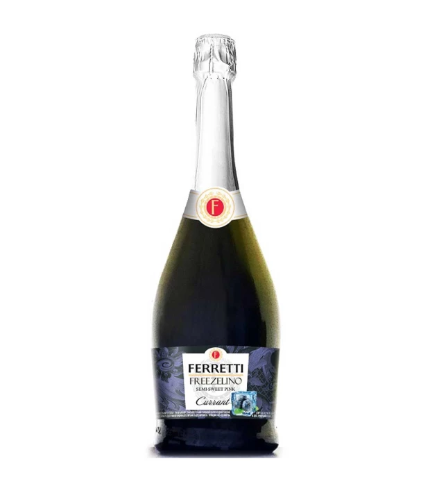 Напиток на основе вина Ferretti Freezelino Смородина газированный розовый полусладкий 0,75л 6-6,9%