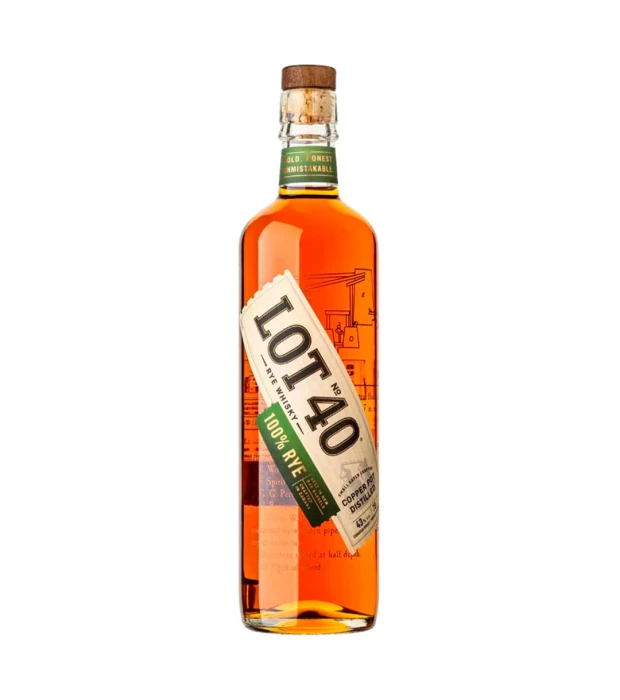 Виски Lot No. 40 Rye Copper Pot Distilled 0,7л 43,0%