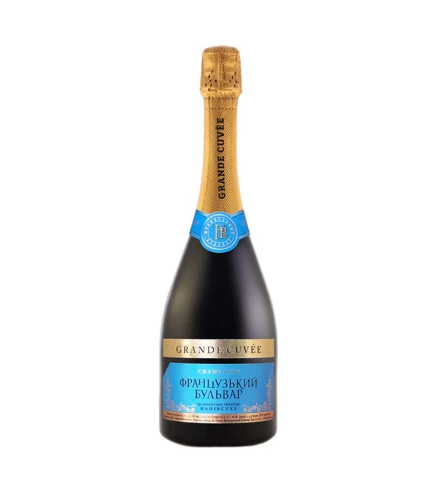 Вино ігристе Французький бульвар Grande cuvee напівсухе біле 0,75л 10,5-12,5%
