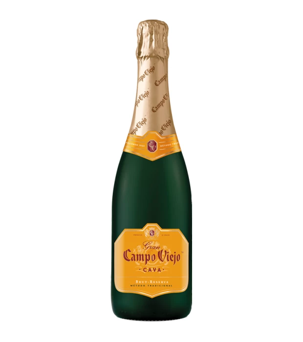 Вино игристое Campo Viejo Cava Brut Reserva белое сухое 0,75л 10-13%