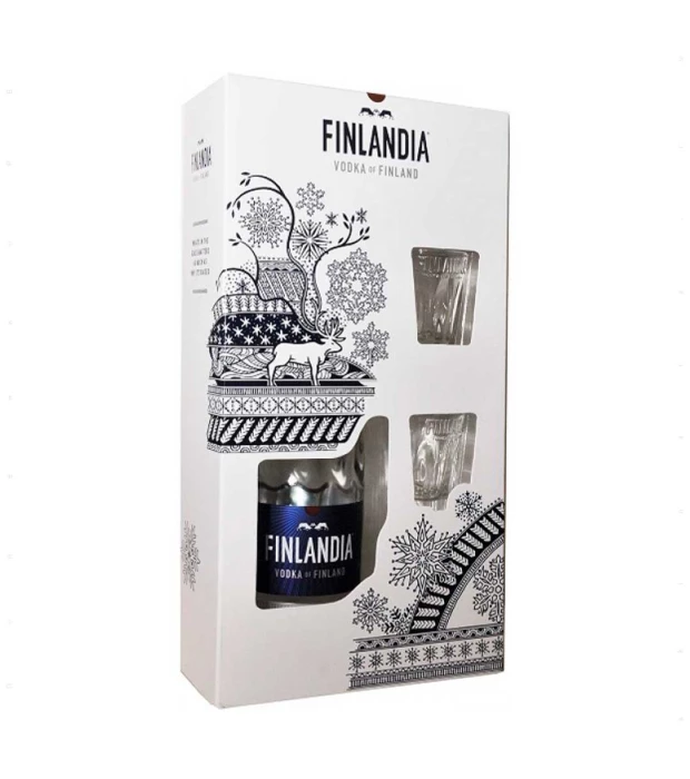 Горілка Finlandia 0,7л 40% з 2-ма чарками