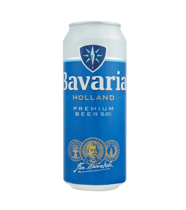 Пиво Bavaria світле фільтроване 0,5л 5%