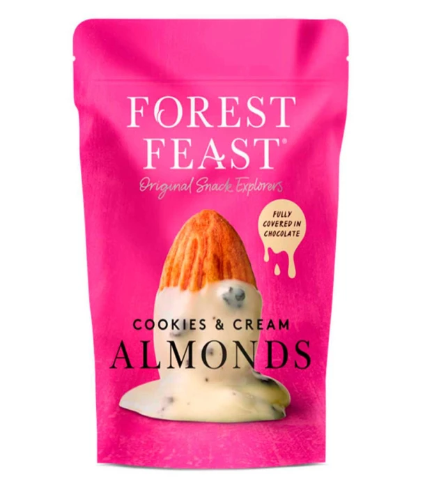 Миндаль в белом шоколаде с кусочками печенья Forest Feast 120 г