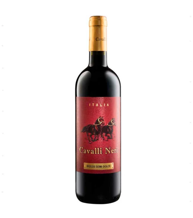 Вино Cavalli Neri Sgarzi Rosso Semi-Dolce красное полусладкое 0,75л 12%