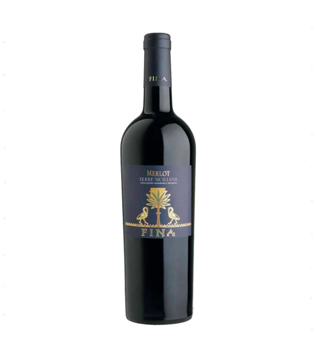 Вино Fina Vini Merlot красное сухое 0,75л 14%