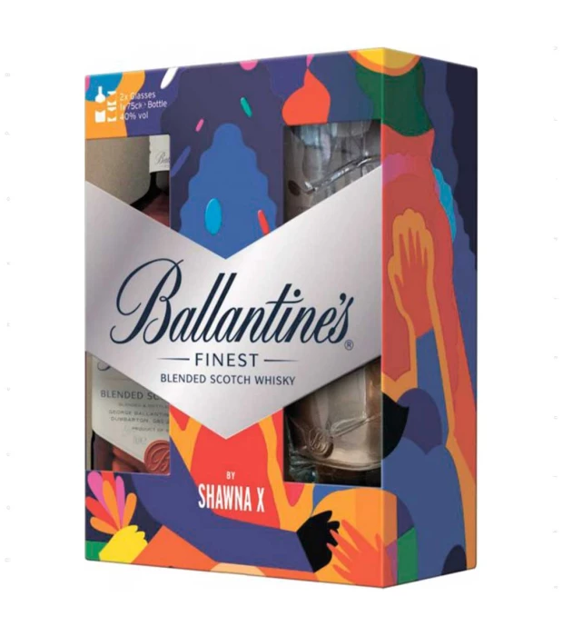Виски Ballantine's Finest 0,7 л 40% + 2 бокала