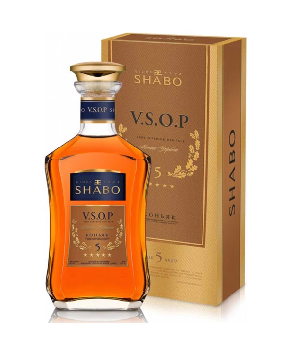 Коньяк Украины Shabo VSOP 5 лет выдержки 0,5л 40% в сувенирной упаковке