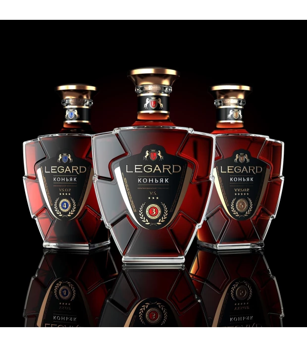Бренди Legard VS ординарный три звездочки 0,5л 40% в Украине