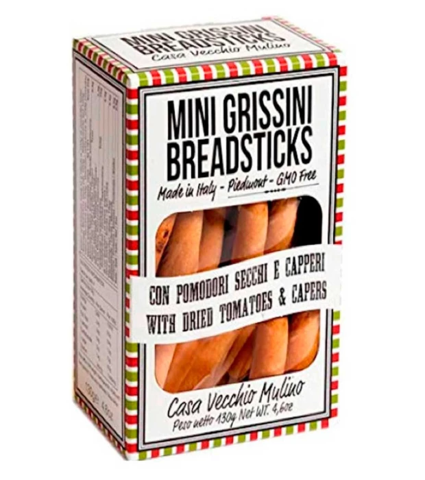 Гриссини-мини с вялеными томатами и каперсами Casa Vecchio Mulino 130 г