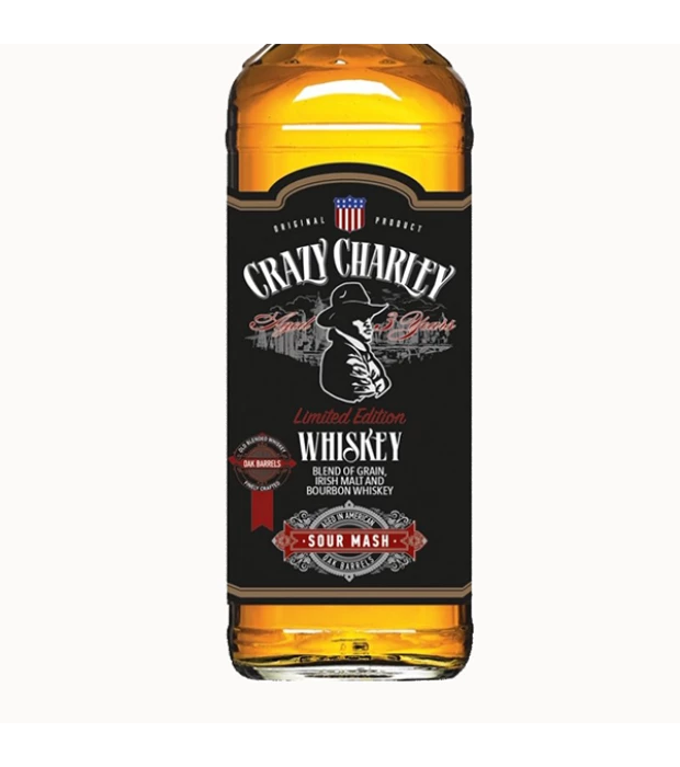 Виски бленд Crazy Charley черная этикетка 0,5л 40% купить