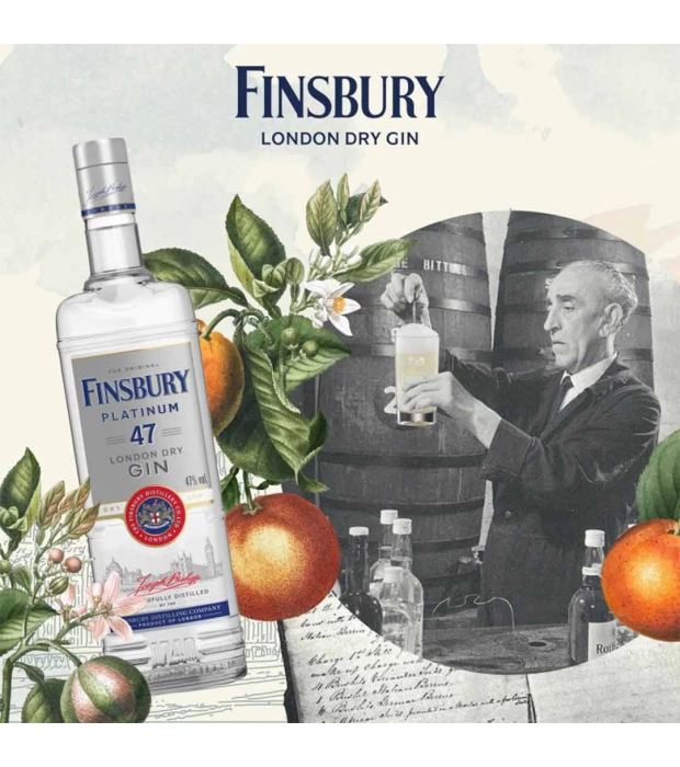Джин Finsbury Platinum London Dry Gin 1л 47% купить