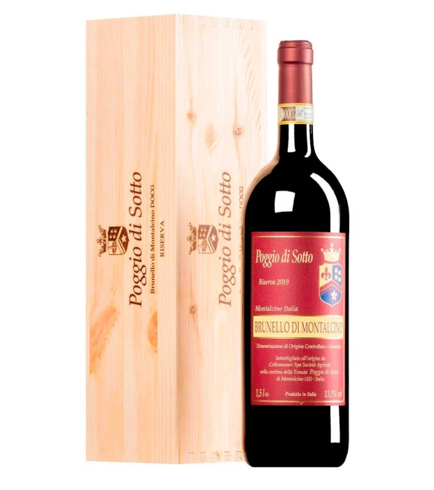Вино Poggio di Sotto Brunello di Montalcino Riserva 2019 червоне сухе 0,75л 13,5%