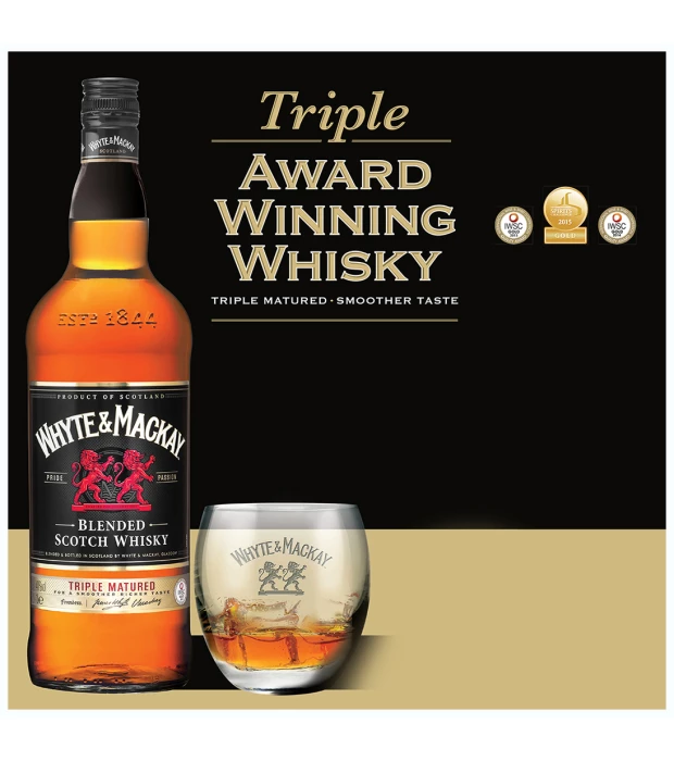 Віскі Whyte&Mackay 0,7 л 40% + 2 келихи купити