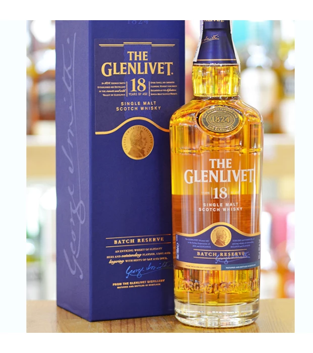 Виски The Glenlivet 18 лет выдержки 0,7 л 40% в подарочной упаковке купить