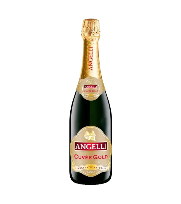 Вино игристое Angelli Cuvee Gold белое сладкое 0,75л 10,5%