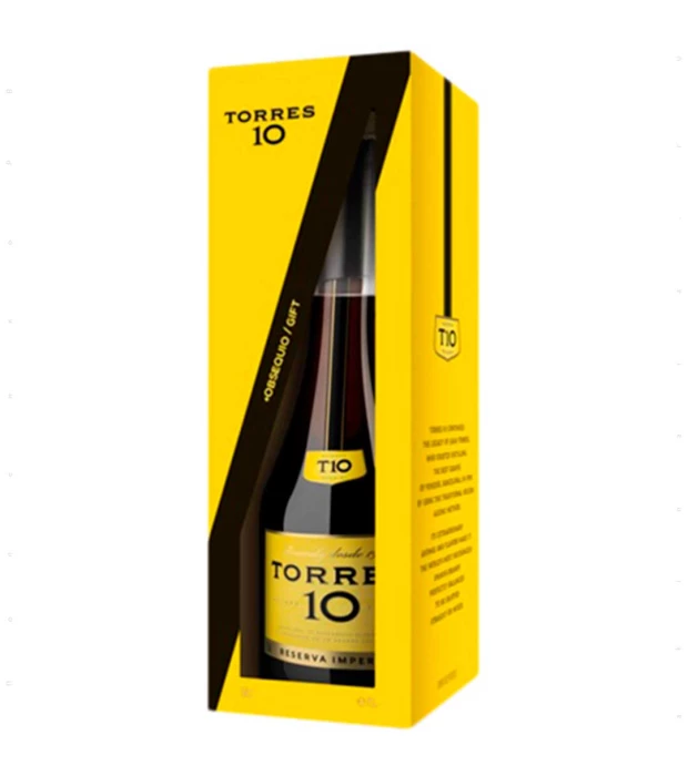 Бренди Torres 10 Gran Reserva 0,7 л 38% +1 стакан