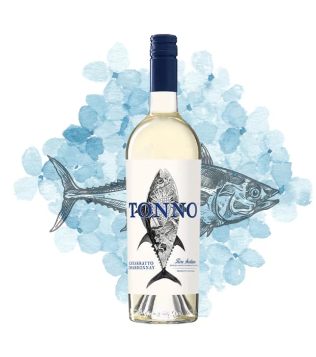 Вино Mare Magnum Cataratto - Chardonnay Organic Tonno белое сухое 0,75л 12,5% купить