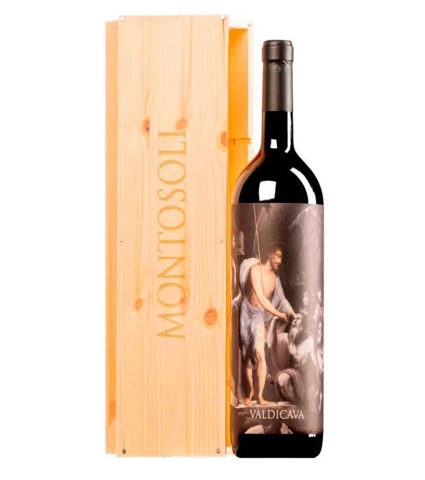 Вино виноградное натуральное сухое красное Брунелло ди Монтальчино Винья Монтосоли 2019, Valdicava (деревянная коробка) 1,5л 14%