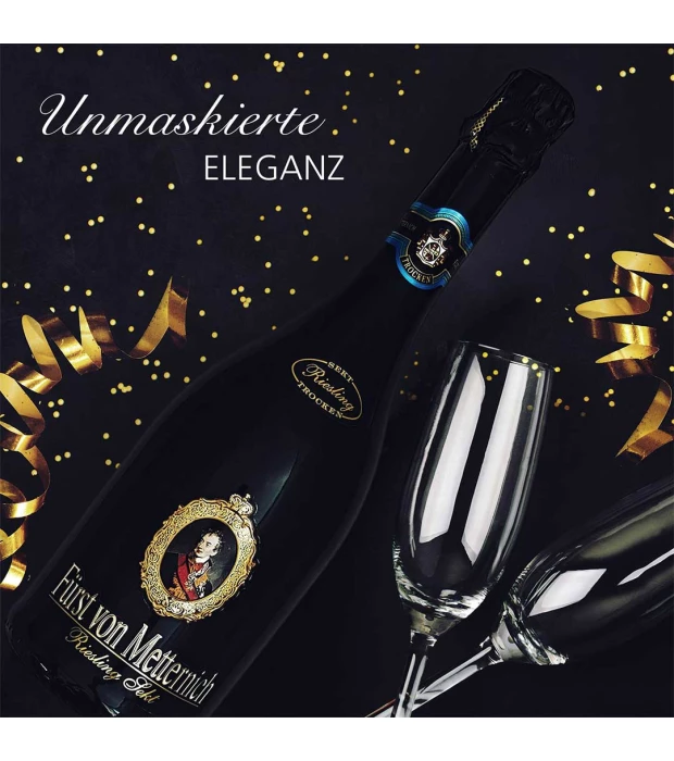 Вино игристое Furst von Metternich Riesling 0,75л белое сухое 12% купить