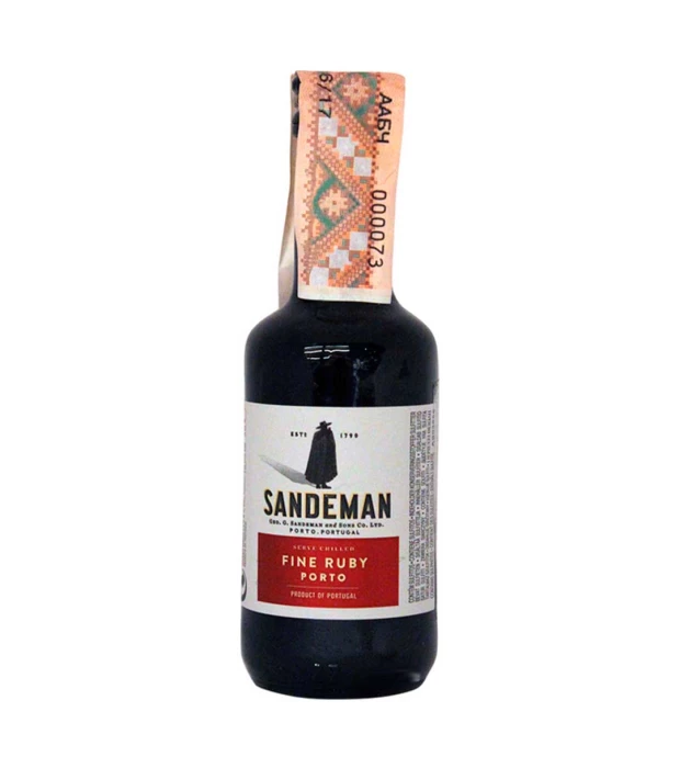 Портвейн Sandeman, Porto Ruby, Douro DOP, 50мл 19,5%