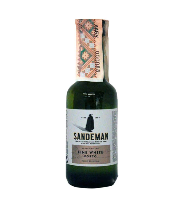 Портвейн Sandeman White Porto Sogrape Vinhos белый сладкий 0,05л 19,5%