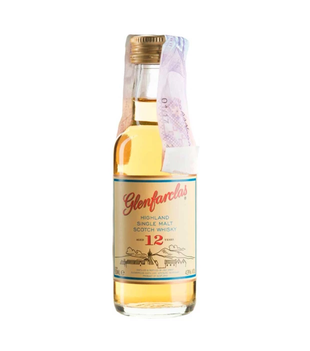 Виски Glenfarclas 12 YO 0,05л 43%