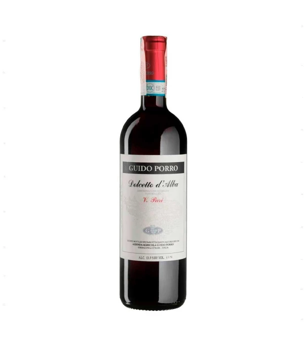 Вино Guido Porro Dolcetto d'Alba DOC V.Pari красное сухое 0,75л 14%