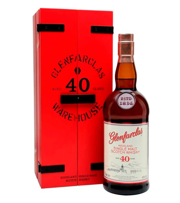 Виски односолодовый Glenfarclas 40yo 0,7л 43%