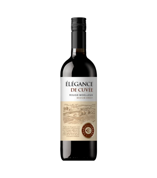 Вино Elegance de Cuvee Rouge medium sweet полусладкое красное 0,75л 11,5%